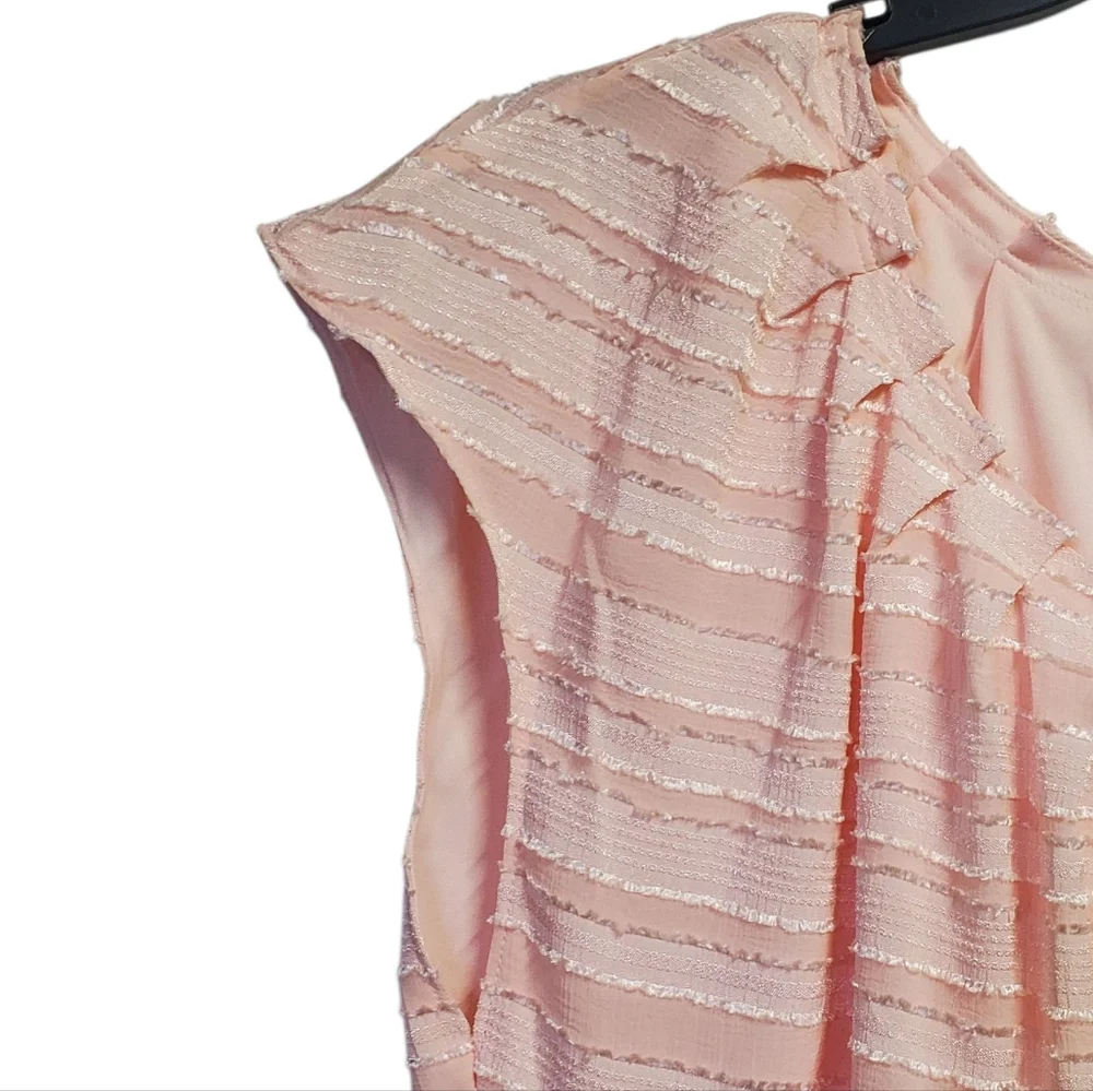 LC Lauren ConradWomen's Pink Textured Blouse SizeL - Picture 6 of 8